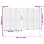 vidaXL Portail de jardin anthracite 300x225 cm acier