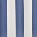 vidaXL Toit d'auvent Toile Bleu et blanc 6x3 m (Cadre non inclus)