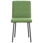 vidaXL Chaises à manger lot de 2 Vert clair Velours