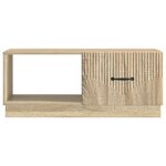 vidaXL Table basse Chêne Sonoma 90 x 50 x 37 cm Bois d'ingénierie