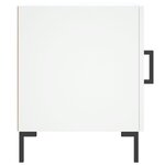vidaXL Table de chevet blanc 40x40x50 cm bois d’ingénierie