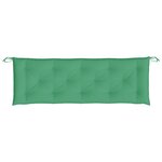 vidaXL Coussins de banc jardin lot de 2 vert 150x50x7 cm tissu Oxford