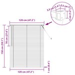 vidaXL Store Vénitien Réglable Gris Argenté 150 x 120 cm PVC