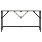 vidaXL Table console sonoma gris 140x29x75 cm bois d'ingénierie