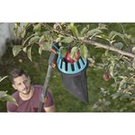 GARDENA Cueille-fruits combisystem - Lame en acier inoxydable et sac en maille