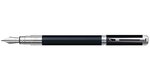 Stylo Plume Perspective Pte Moyenne Corps Laqué Noir Attribut Chrome. WATERMAN