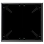 vidaXL Transat avec Table 2 Pièces Marron  noir 40 x 40 x 40.5 cm