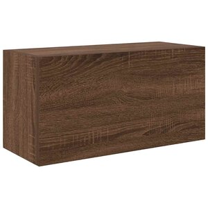 vidaXL Armoire murale de bain chêne marron 60x25x30 cm bois ingénierie