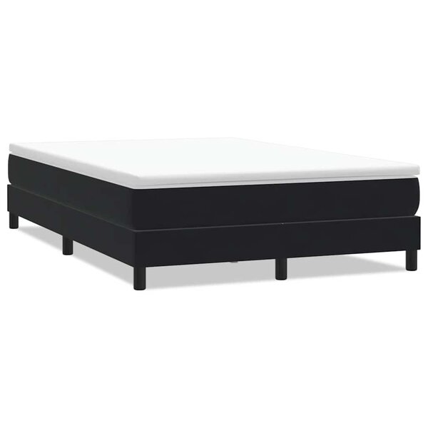 vidaXL Sommier à lattes de lit sans matelas noir 160x210 cm velours
