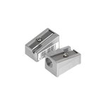 LOT de 20 Taille-crayon triangulaire Milan à 1 trou - Lame en acier au carbone - Construction en aluminium