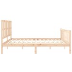 vidaXL Cadre de lit sans matelas 200x200 cm bois massif de pin