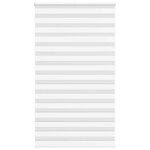 vidaXL Store zèbre blanc 135x200 cm largeur du tissu 130 9cm polyester