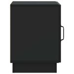 vidaXL Table de chevet 2 Pièces Noir 43 x 34 5 x 47 cm Bois d'ingénierie