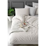 Parure de lit - housse de couette 220 x 240 + 2 taies d'oreiller 60 x 60  70  coton- Beige