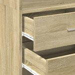 vidaXL Buffet haut chêne sonoma 45x42 5x185 cm bois d'ingénierie