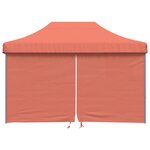 vidaXL Tente de fête Terre cuite 279 x 410 x 315 cm Tissu Oxford