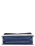 Cartable serviette Katana architecte en cuir - 38 cm - 2 soufflets - 69327 - Bleu