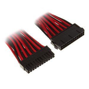 Câble d'alimentation tressé ATX 24 pins BitFenix - 30cm (Rouge)