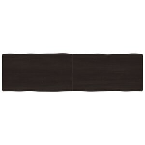 vidaXL Dessus de table bois massif traité bordure assortie