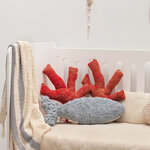 Coussin pour bébé Poisson bleu aqua 27 x 60 cm