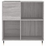 vidaXL Armoire à disques sonoma gris 84 5x38x89 cm bois d'ingénierie