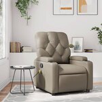 vidaXL Fauteuil de massage inclinable Cappuccino Similicuir
