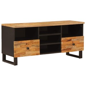 vidaXL Meuble TV Corona Marron 100 x 33 x 46 cm Bois de mangue massif