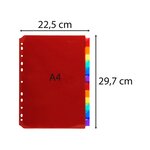 Jeu intercalaires polypropylène personnalisable A4 12 touches