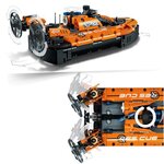 LEGO 42120 Technic Aéroglisseur de Sauvetage Jeu de Construction d'un Avion, Modele 2 en 1, pour Garçons et Filles de 8 Ans et +