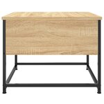 vidaXL Table basse chêne sonoma 51x51x40 cm bois d'ingénierie