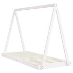 vidaXL Cadre de lit pour enfants blanc 80x200 cm bois de pin massif