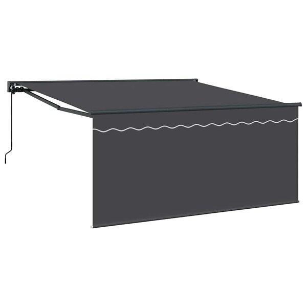 vidaXL Auvent Rétractable Gris et anthracite 300 x 250 cm