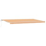vidaXL Auvent rétractable Jaune et Orange 600 × 300 cm