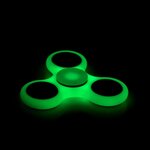 Hand spinner vert en abs phosphorescent