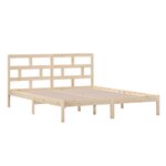 vidaXL Cadre de lit sans matelas bois massif 160x200 cm