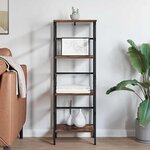 vidaXL Étagère Chêne fumé 40 x 29 5 x 115 cm Bois d'ingénierie