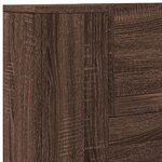 vidaXL Tête de lit Chêne brun 120 x 16 5 x 103 5 cm Bois d'ingénierie