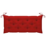 vidaXL Banc de jardin avec coussin 120 cm Bambou