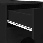 vidaXL Maison pour chat Noir 72 x 42.5 x 70 cm Bois d'ingénierie