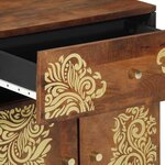 vidaXL Cabinet de chevet avec porte Marron miel 50 x 33 x 60 cm