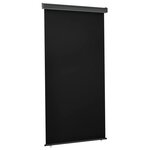 vidaXL Auvent latéral de balcon 122x250 cm noir