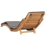vidaXL Chaises longues lot de 2 avec coussins Bois massif de teck