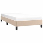 vidaXL Cadre de lit sans matelas cappuccino 90x190 cm similicuir