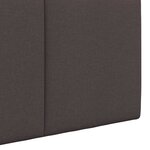 vidaXL Tête de lit suspendue Marron foncé Tissu