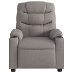 vidaXL Fauteuil inclinable électrique Taupe Tissu