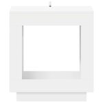 vidaXL Table d'appoint Blanc 60 x 40 x 65 cm Bois d'ingénierie