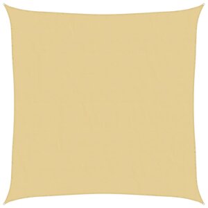 vidaXL Voile d'ombrage sable 6x6 m 100   polyester oxford