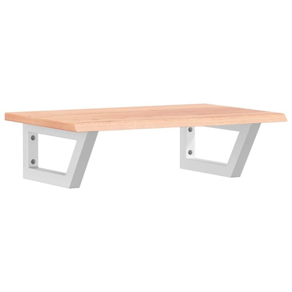 vidaXL Étagère de vasque murale acier et bois de chêne massif