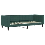vidaXL Lit de jour avec gigogne et tiroirs vert foncé 80x200cm velours
