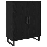 vidaXL Haut Armoire 2 Pièces Chêne noir Bois d'ingénierie